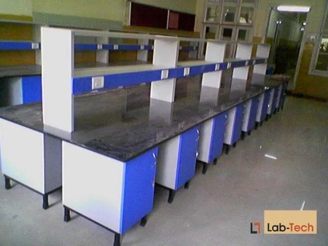 Island Benches built and installed by Lab-Tech — site photo 5