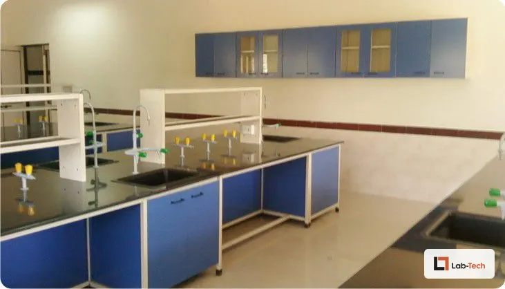 Sink Benches built and installed by Lab-Tech — site photo 2
