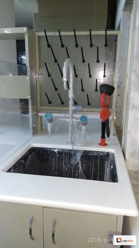 Sink Benches built and installed by Lab-Tech — site photo 8